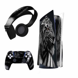 برچسب کنسول و دسته بازی و هدفون ps5 هاماگراف مدل black tiger